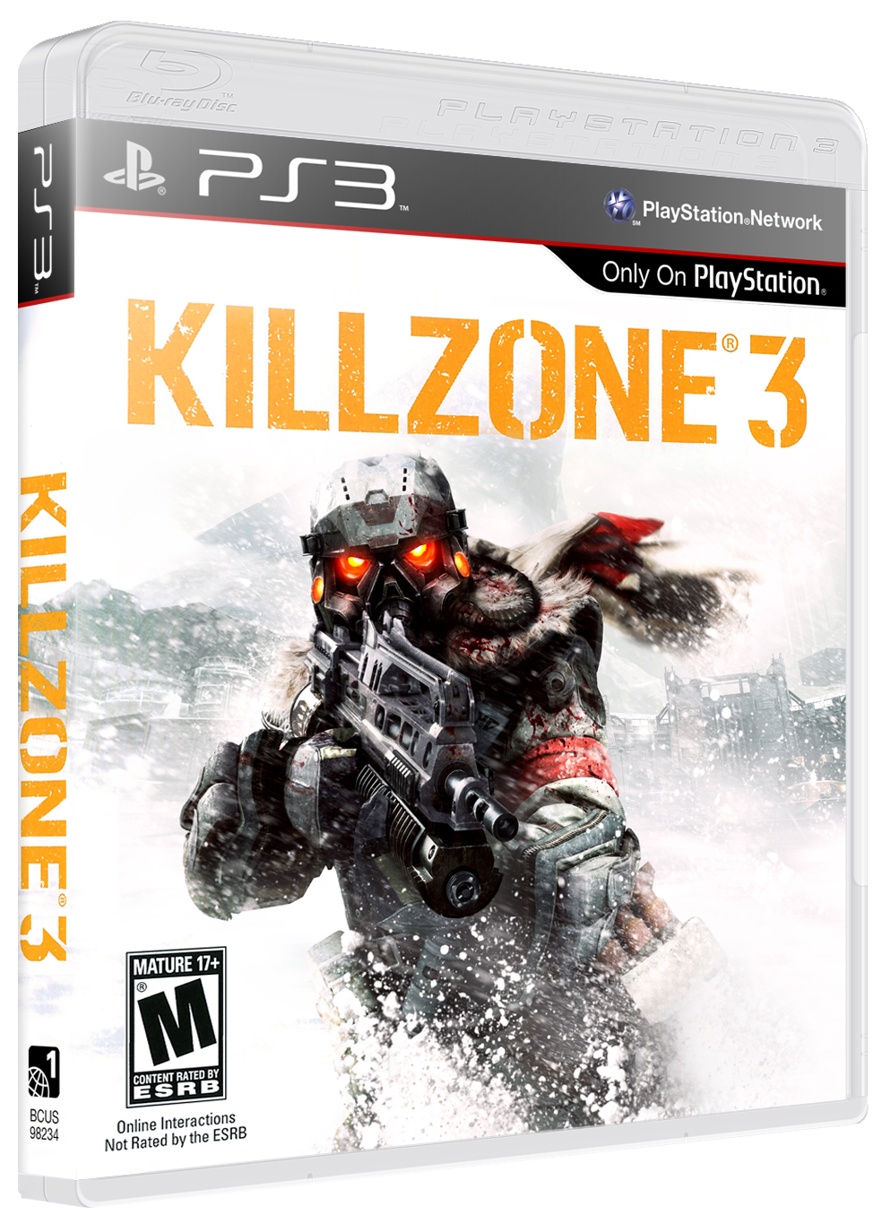 Killzone 3 box art for Playstation 3